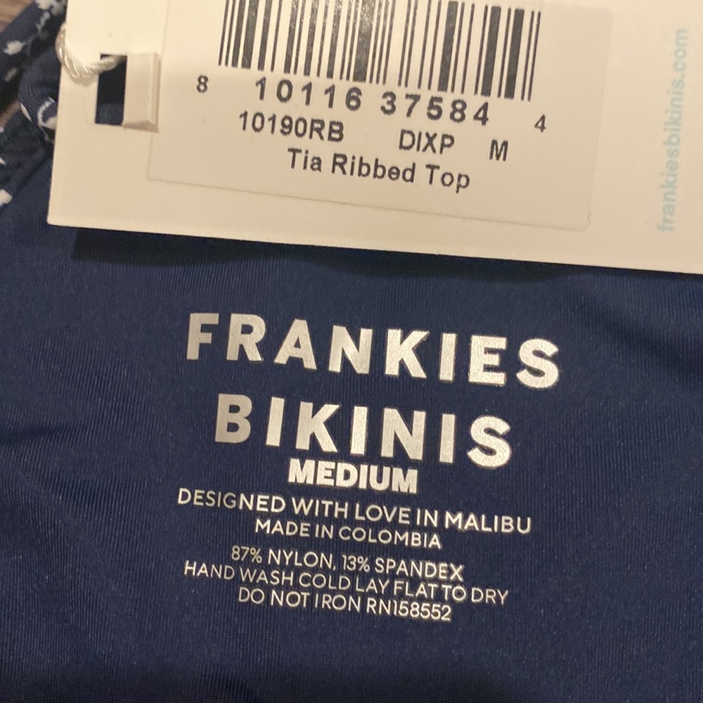 Frankie’s Bikinis “Tia” Ribbed Triangle Bikini Top - Dixie - Picture 6 of 7